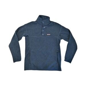 Patagonia Better Sweater Fleece Jacket Womens XS Blue Quarter Snap Pullover